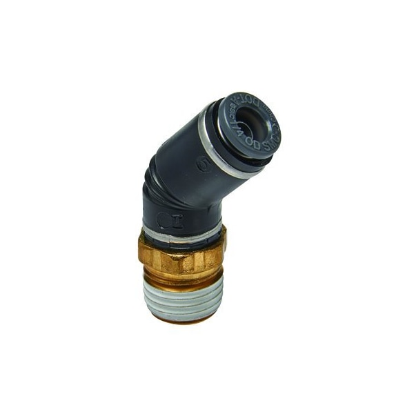 S.U.R. & R. Auto Parts 45deg Swvl M Elbow 1/4"TubeX1/4"NPT (2) SRRAB4230 - main